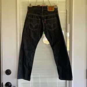 Levis 511 Slim Fit Jeans Dark Wash Mens 24x22 Vintage Style Denim Pants